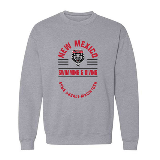New Mexico - NCAA Women's Swimming & Diving : Esme Abbadi-MacIntosh - Classic Fashion Shersey Crewneck Sweatshirt-0
