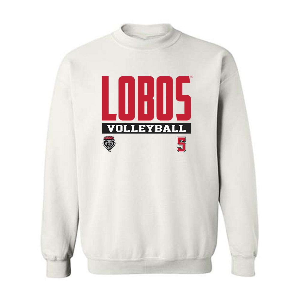 New Mexico - NCAA Women's Volleyball : Amanda Tremeroli - Classic Fashion Shersey Crewneck Sweatshirt-0