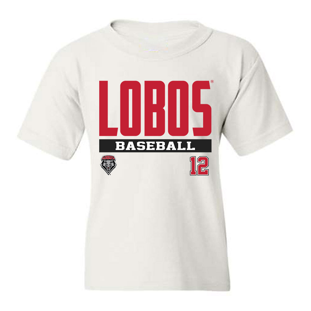 New Mexico - NCAA Baseball : Will Asby - Youth T-Shirt