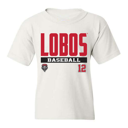 New Mexico - NCAA Baseball : Will Asby - Youth T-Shirt