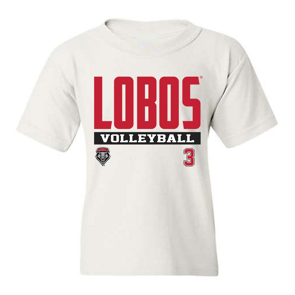 New Mexico - NCAA Women's Volleyball : Giselle Groe - Classic Fashion Shersey Youth T-Shirt-0