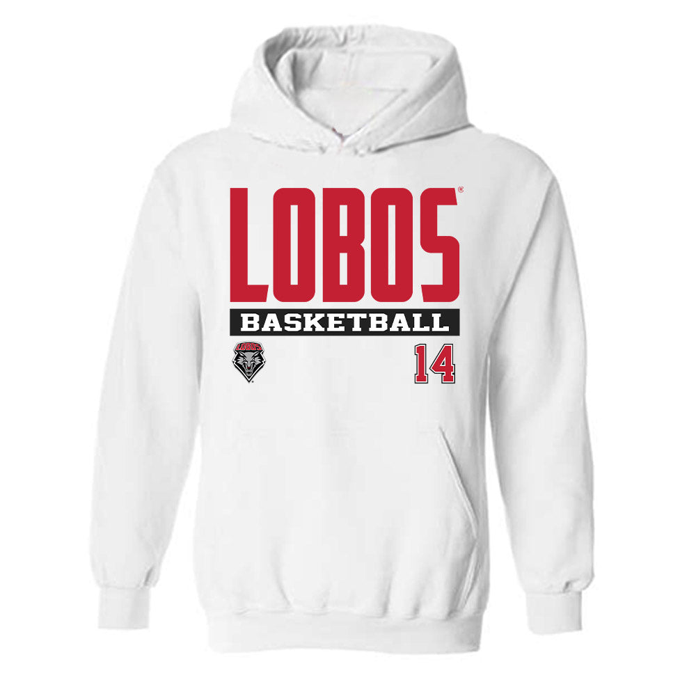 New Mexico - NCAA Women's Basketball : Leonor Peixinho - Classic Fashion Shersey Hooded Sweatshirt-0