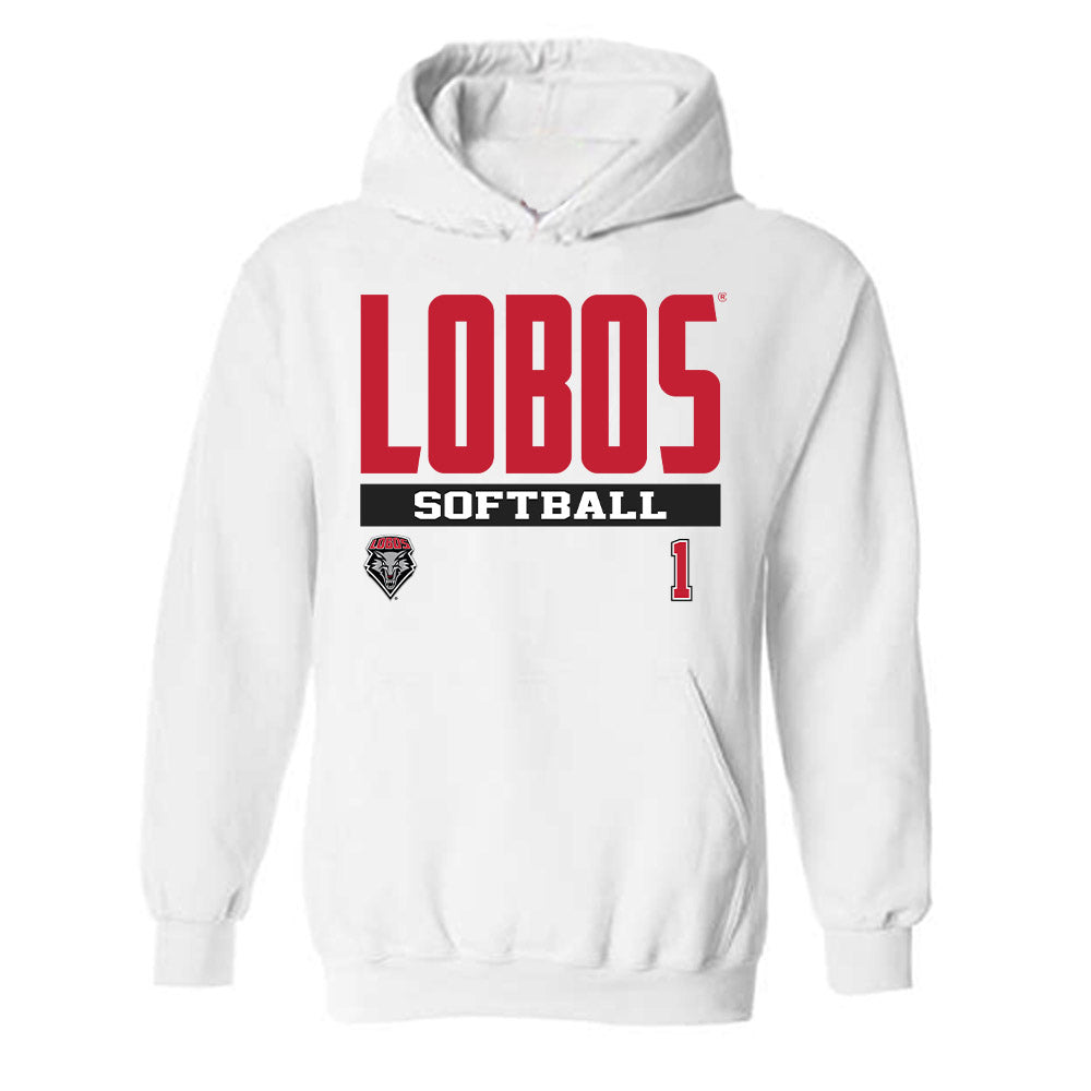 New Mexico - NCAA Softball : Gabrielle Briones - Classic Fashion Shersey Hooded Sweatshirt-0