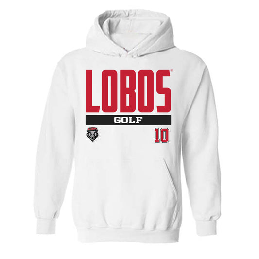 New Mexico - NCAA Women's Golf : Maria Garcia Arroyo - Classic Fashion Shersey Hooded Sweatshirt-0