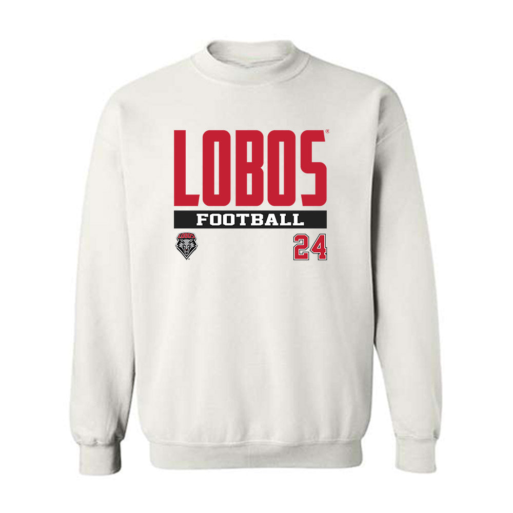 New Mexico - NCAA Football : Jayden Wilson - Classic Fashion Shersey Crewneck Sweatshirt-0