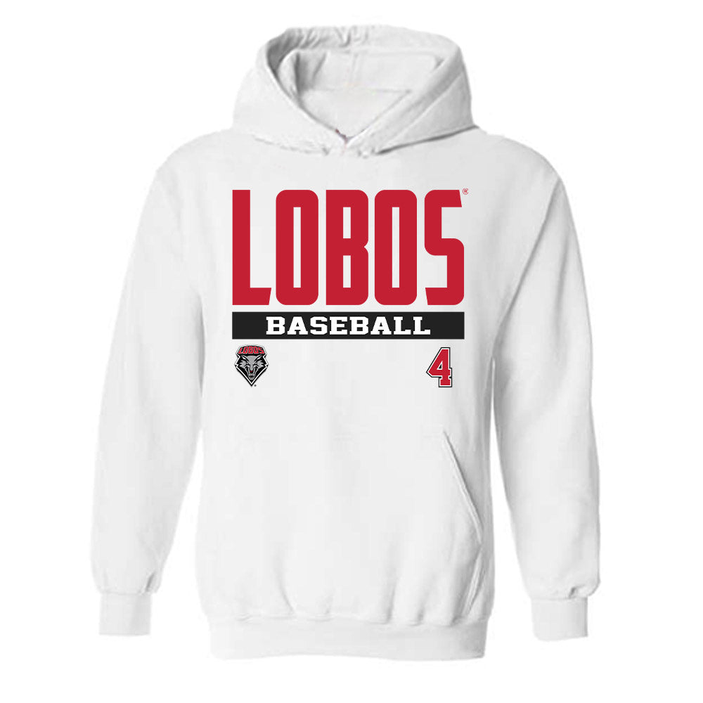 New Mexico - NCAA Baseball : Tye Wood - Classic Fashion Shersey Hooded Sweatshirt-0