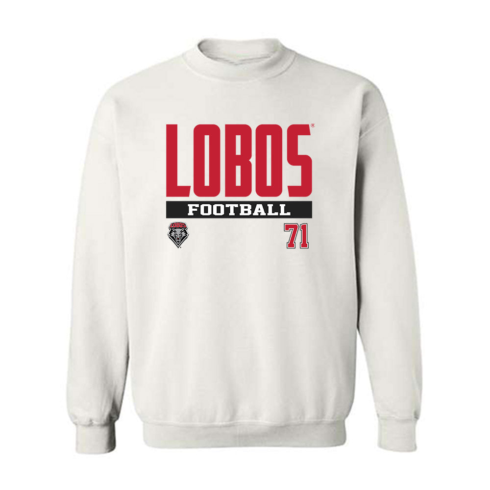 New Mexico - NCAA Football : Travis Gray - Classic Fashion Shersey Crewneck Sweatshirt-0