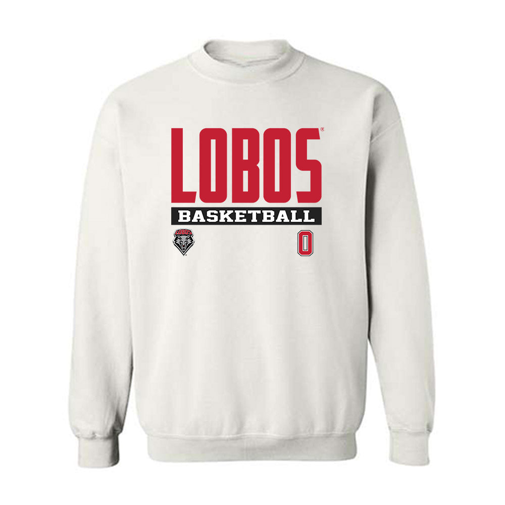 New Mexico - NCAA Men's Basketball : CJ Noland - Classic Fashion Shersey Crewneck Sweatshirt-0