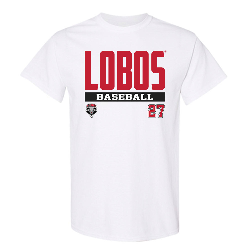 New Mexico - NCAA Baseball : David Lopez - Classic Fashion Shersey T-Shirt-0