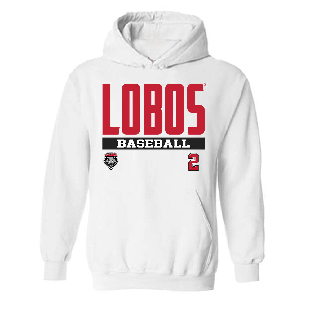 New Mexico - NCAA Baseball : Cooper Brass - Classic Fashion Shersey Hooded Sweatshirt-0