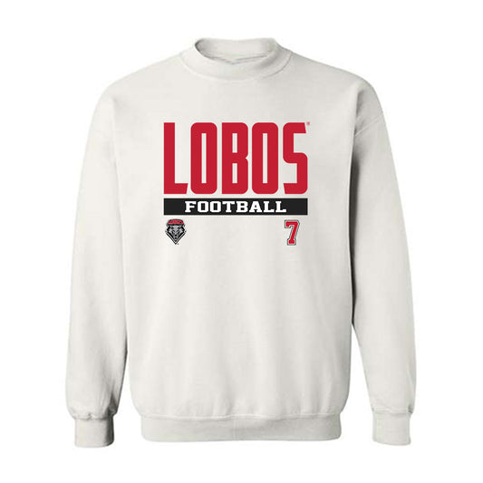 New Mexico - NCAA Football : Dorian Thomas - Classic Fashion Shersey Crewneck Sweatshirt-0