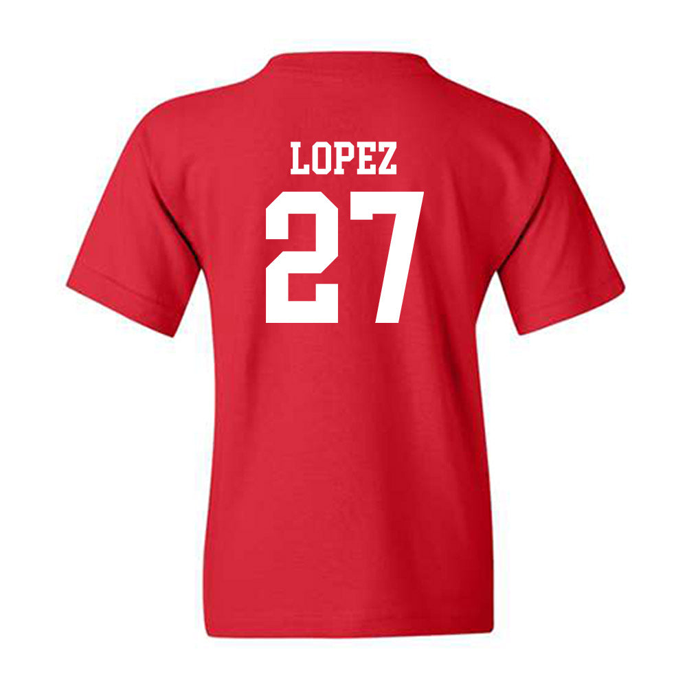 New Mexico - NCAA Baseball : David Lopez - Classic Shersey Youth T-Shirt-1