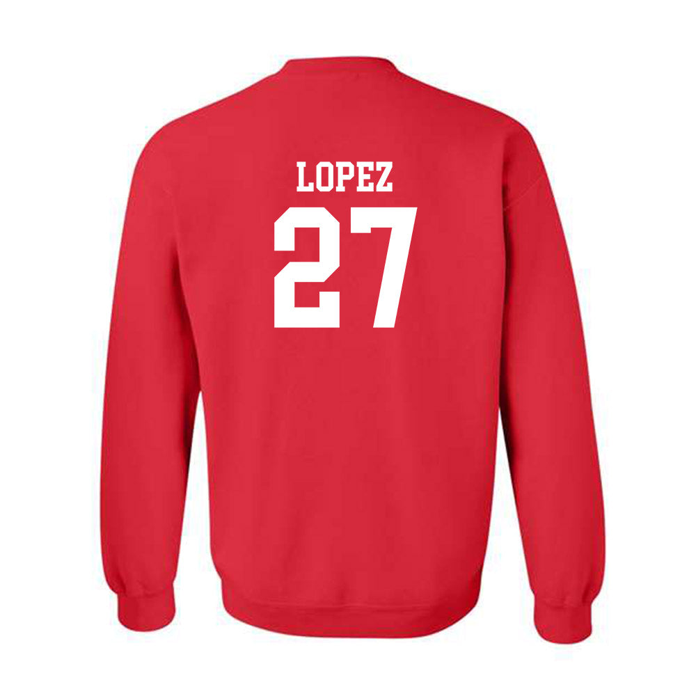 New Mexico - NCAA Baseball : David Lopez - Classic Shersey Crewneck Sweatshirt-1