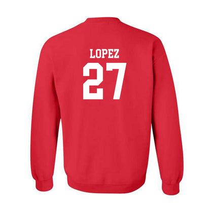 New Mexico - NCAA Baseball : David Lopez - Classic Shersey Crewneck Sweatshirt-1