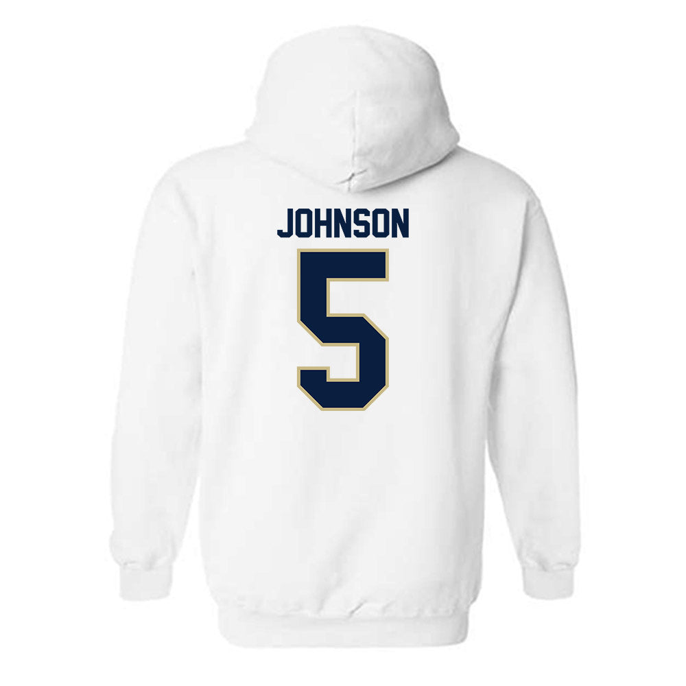 Akron - NCAA Men's Basketball : Tavari Johnson - Classic Fashion Shersey Hooded Sweatshirt