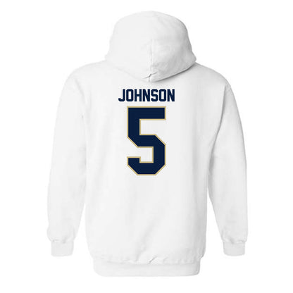 Akron - NCAA Men's Basketball : Tavari Johnson - Classic Fashion Shersey Hooded Sweatshirt