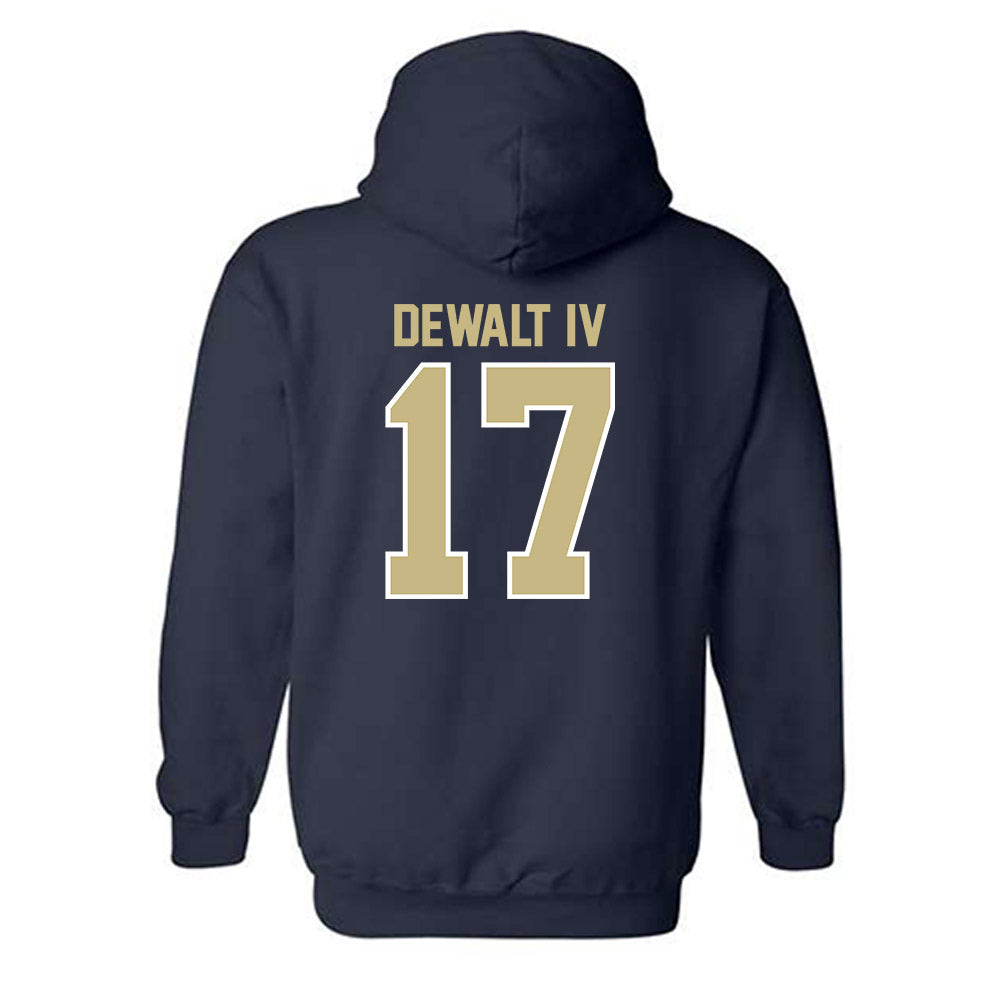 Akron - NCAA Football : Malcolm DeWalt IV - Classic Shersey Hooded Sweatshirt