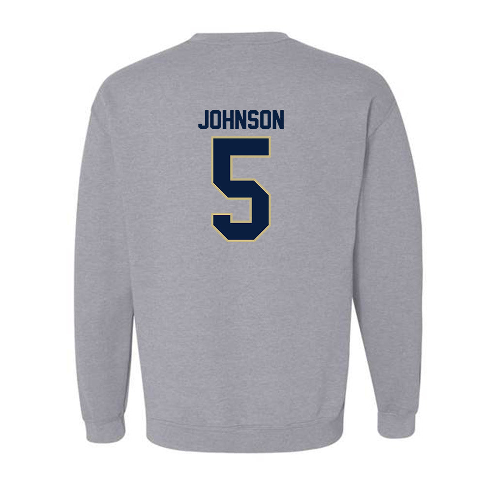 Akron - NCAA Men's Basketball : Tavari Johnson - Classic Fashion Shersey Crewneck Sweatshirt