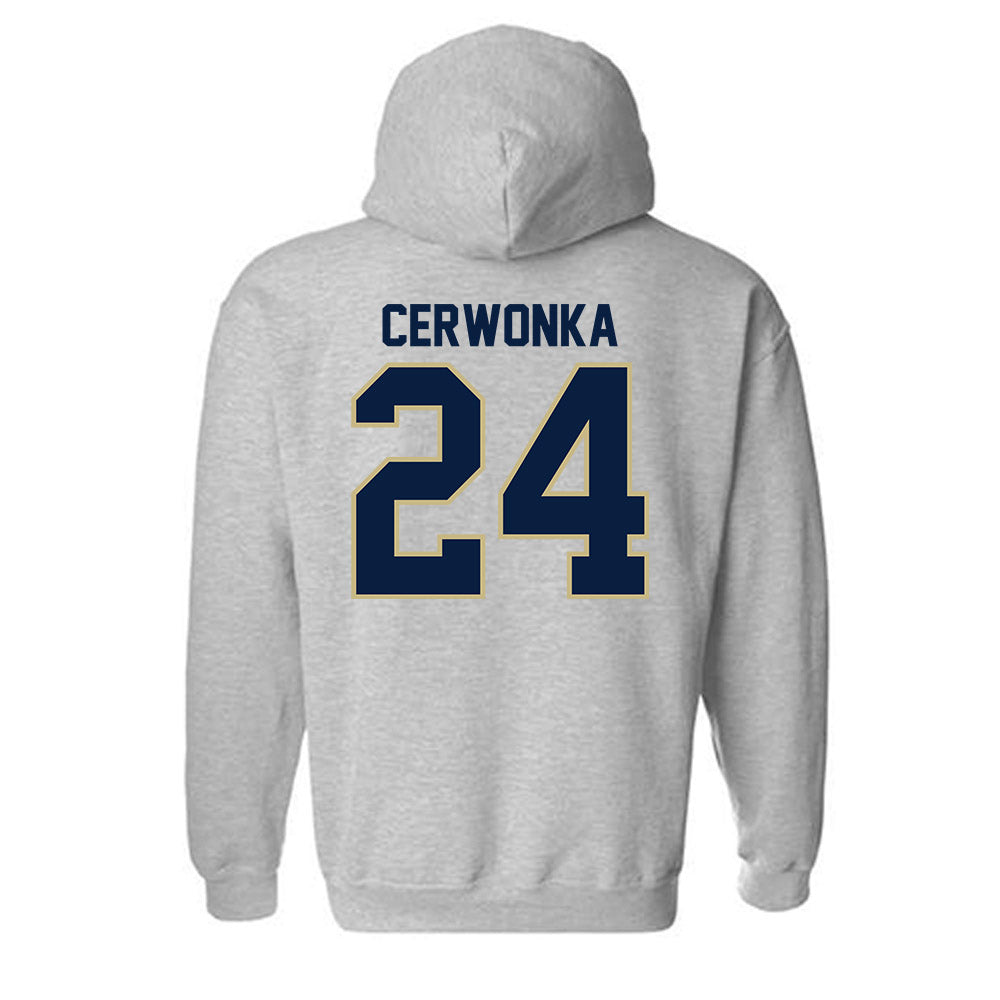 Akron - NCAA Women's Lacrosse : Kiran Cerwonka - Classic Fashion Shersey Hooded Sweatshirt-1