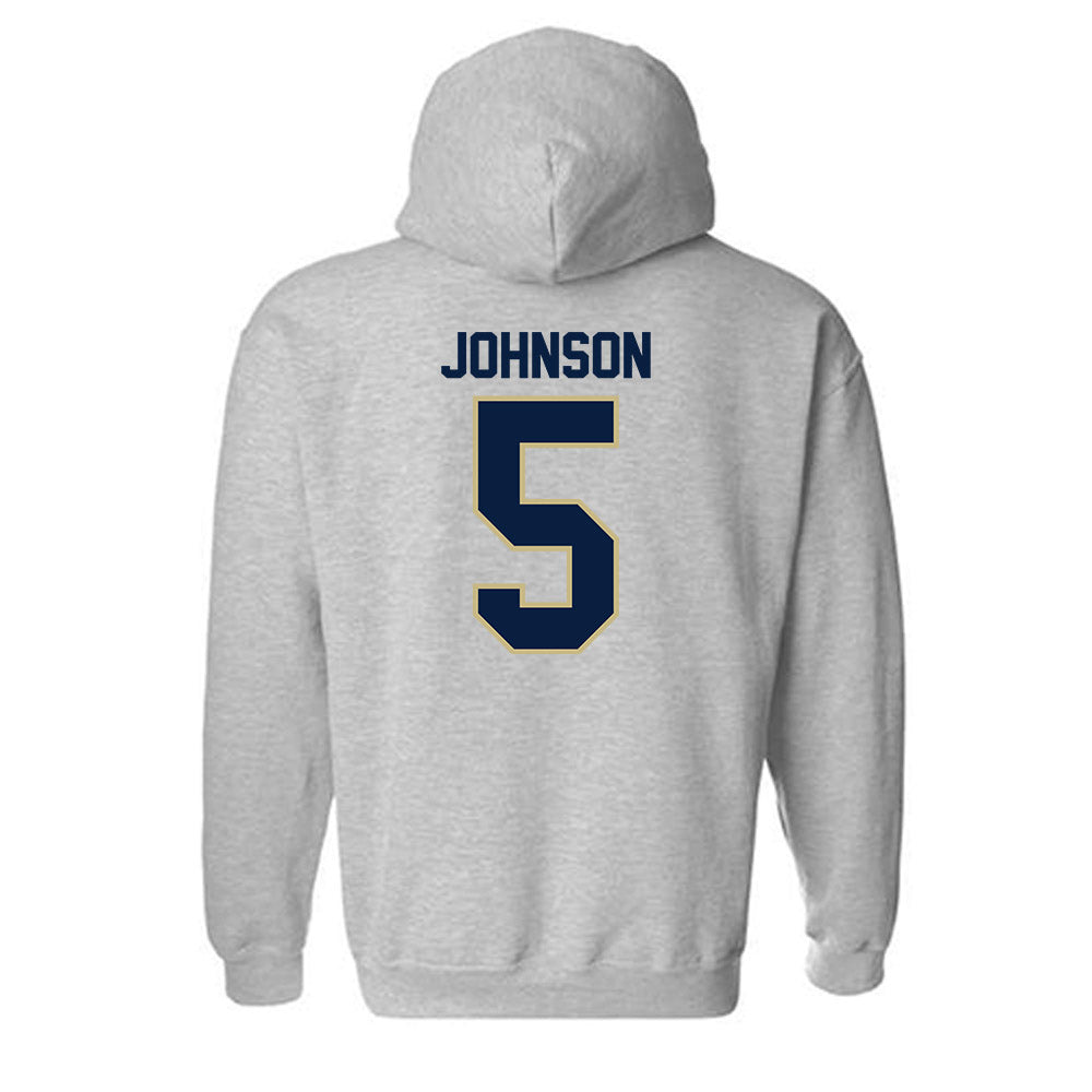 Akron - NCAA Men's Basketball : Tavari Johnson - Classic Fashion Shersey Hooded Sweatshirt