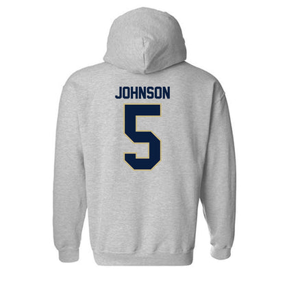 Akron - NCAA Men's Basketball : Tavari Johnson - Classic Fashion Shersey Hooded Sweatshirt