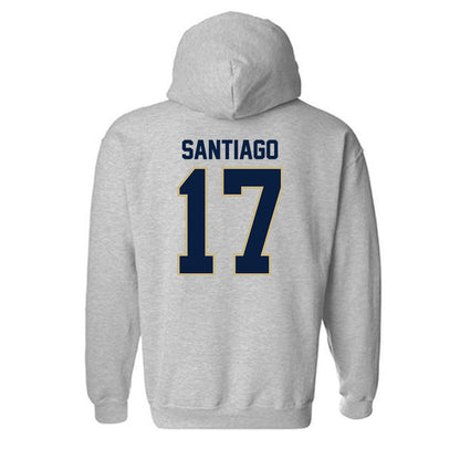 Akron - NCAA Women's Swimming & Diving : Alanis Santiago - Classic Fashion Shersey Hooded Sweatshirt