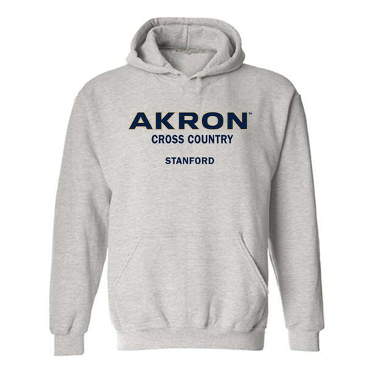 Akron - NCAA Men's Cross Country : Emil Stanford - Classic Fashion Shersey Hooded Sweatshirt