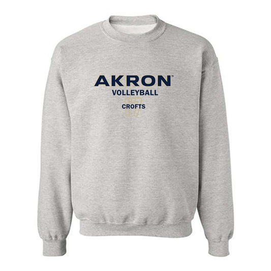 Akron - NCAA Women's Volleyball : Katelyn Crofts - Classic Fashion Shersey Crewneck Sweatshirt-0