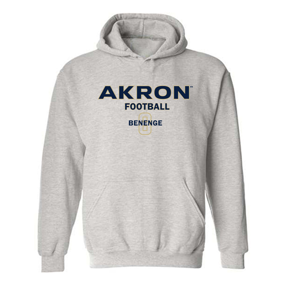 Akron - NCAA Football : Richard Benenge - Hooded Sweatshirt Classic Fashion Shersey