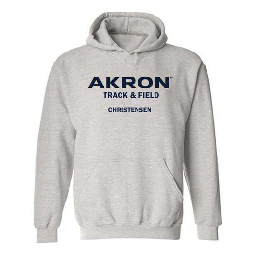 Akron - NCAA Women's Track & Field : Brooke Christensen - Classic Fashion Shersey Hooded Sweatshirt-0