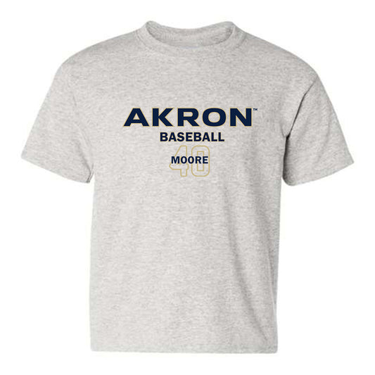 Akron - NCAA Baseball : David Moore - Classic Fashion Shersey Youth T-Shirt