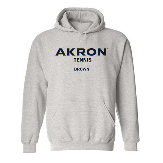 Akron - NCAA Men's Tennis : Kyle Brown - Classic Fashion Shersey Hooded Sweatshirt