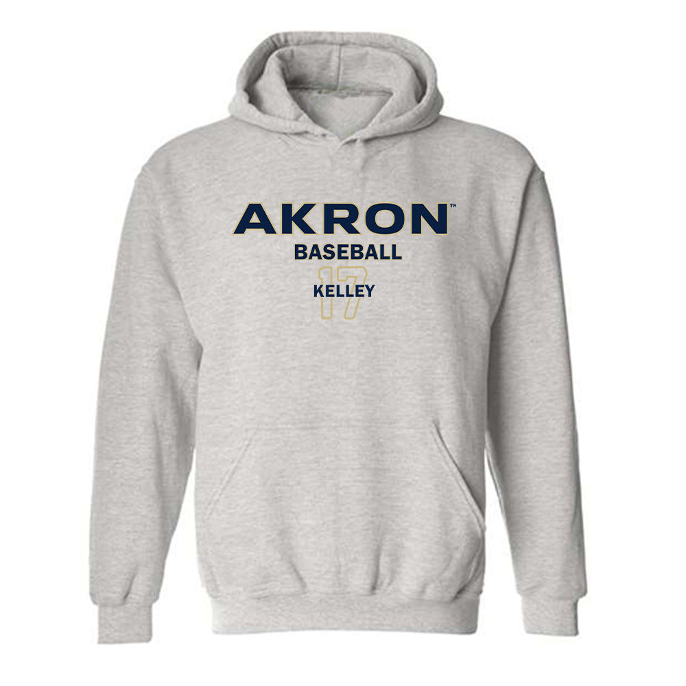 Akron - NCAA Baseball : Jack Kelley - Classic Fashion Shersey Hooded Sweatshirt