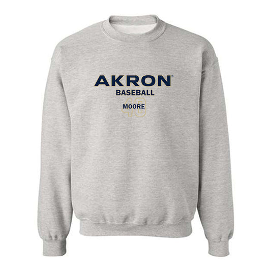 Akron - NCAA Baseball : David Moore - Classic Fashion Shersey Crewneck Sweatshirt