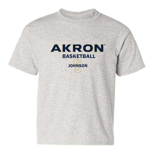 Akron - NCAA Men's Basketball : Tavari Johnson - Classic Fashion Shersey Youth T-Shirt