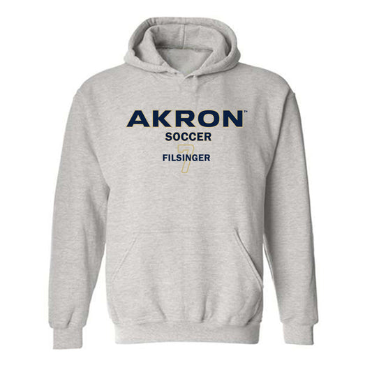 Akron - NCAA Men's Soccer : Connor Filsinger - Classic Fashion Shersey Hooded Sweatshirt-0