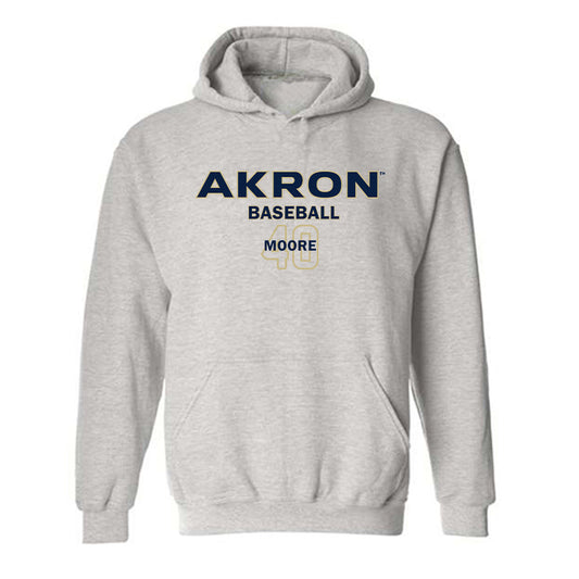 Akron - NCAA Baseball : David Moore - Classic Fashion Shersey Hooded Sweatshirt