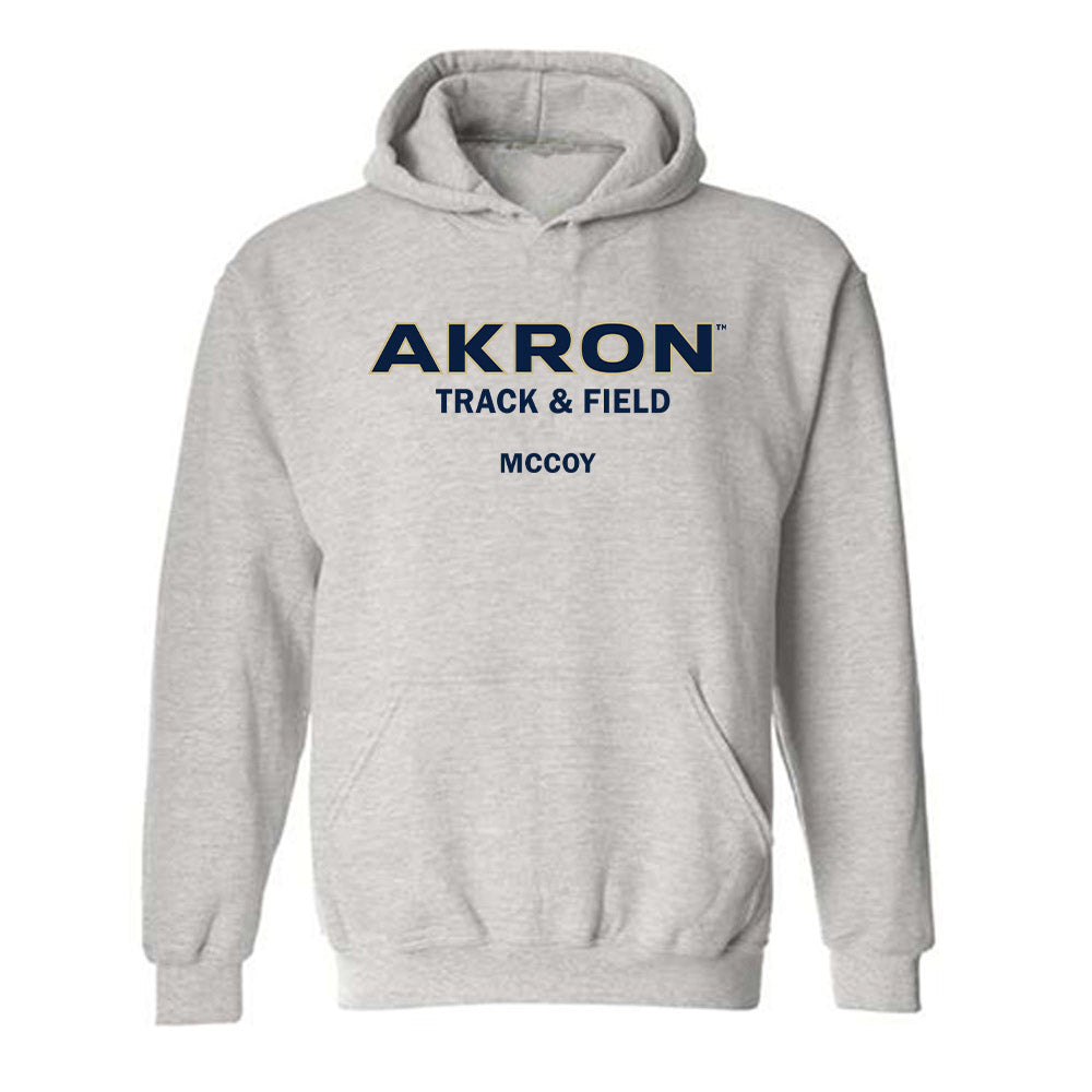 Akron - NCAA Men's Track & Field : Jalen McCoy - Classic Fashion Shersey Hooded Sweatshirt