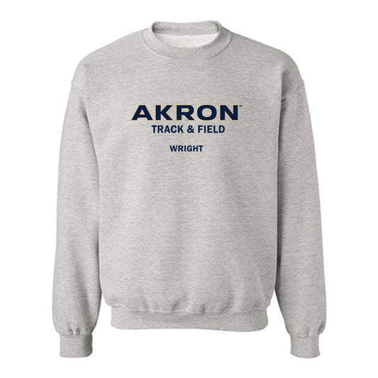 Akron - NCAA Men's Track & Field : Delton Wright - Classic Fashion Shersey Crewneck Sweatshirt