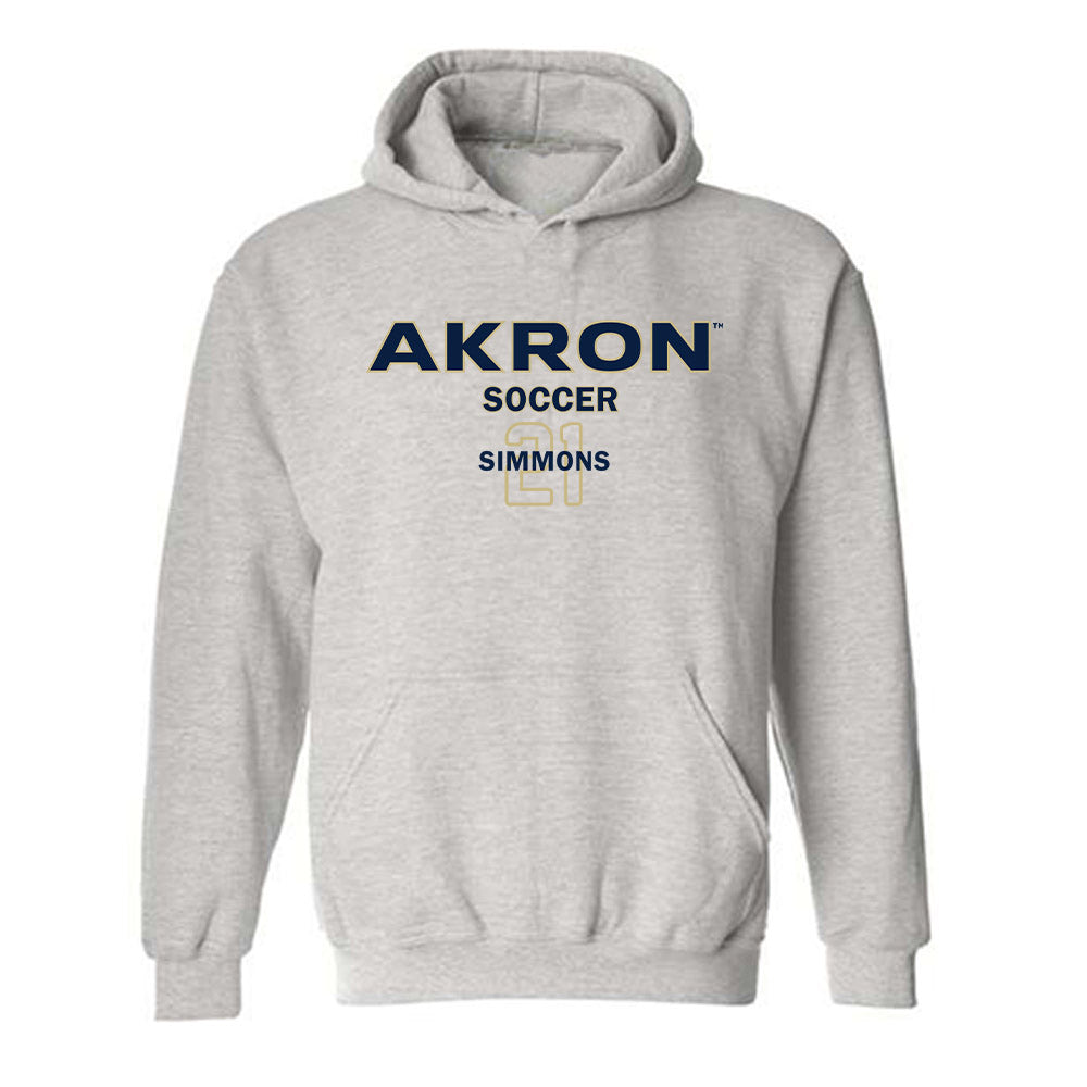 Akron - NCAA Women's Soccer : Anna Simmons - Classic Fashion Shersey Hooded Sweatshirt