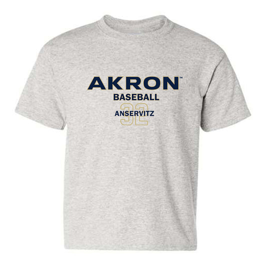 Akron - NCAA Baseball : Johnny Anservitz - Classic Fashion Shersey Youth T-Shirt