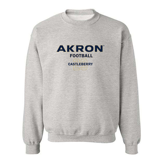 Akron - NCAA Football : Jordan Castleberry - Classic Fashion Shersey Crewneck Sweatshirt