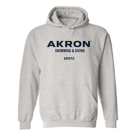 Akron - NCAA Women's Swimming & Diving : Corinne Spetz - Classic Fashion Shersey Hooded Sweatshirt-0