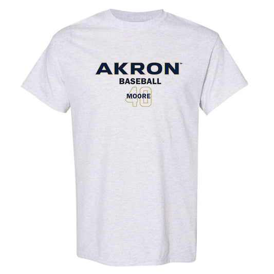 Akron - NCAA Baseball : David Moore - Classic Fashion Shersey T-Shirt