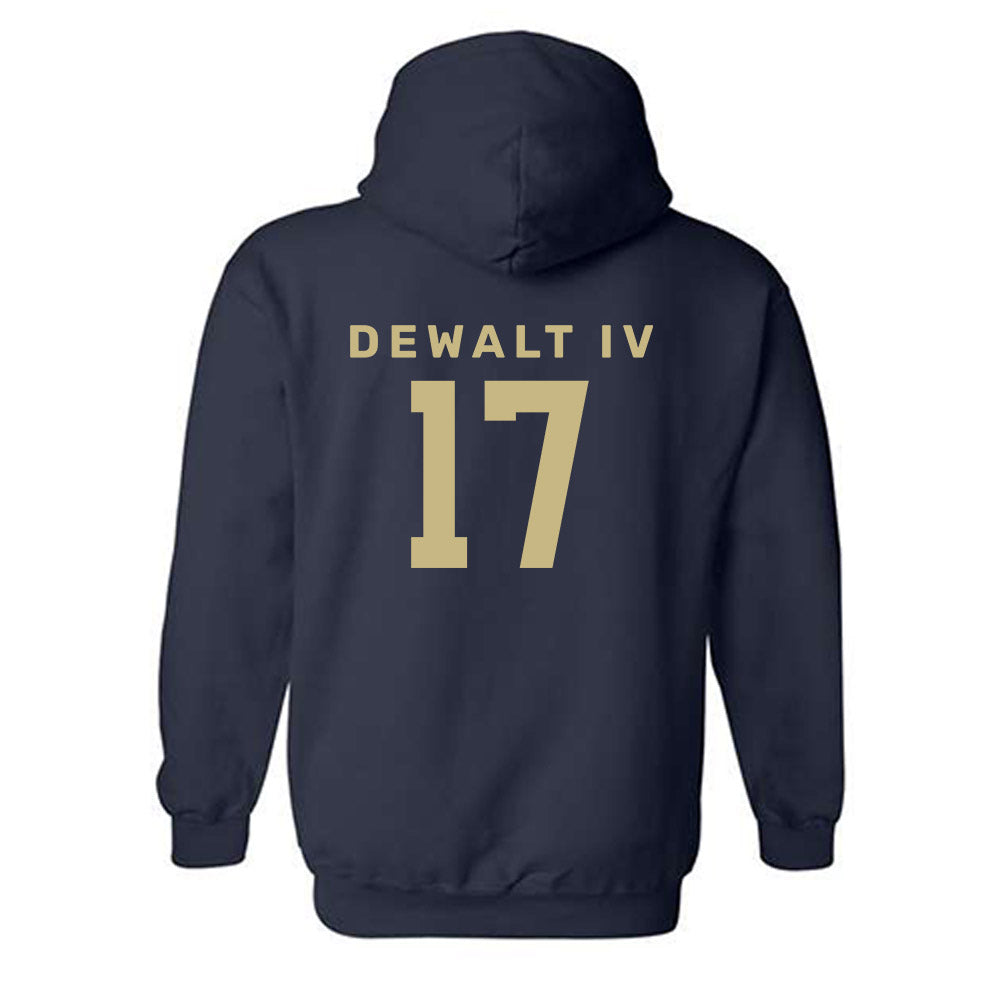 Akron - NCAA Football : Malcolm DeWalt IV - Classic Shersey Hooded Sweatshirt