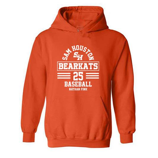 SHSU - NCAA Baseball : Nathan Fink - Classic Fashion Shersey Hooded Sweatshirt-0