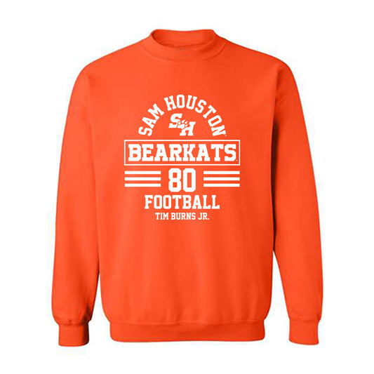SHSU - NCAA Football : Tim Burns Jr. - Classic Fashion Shersey Crewneck Sweatshirt-0
