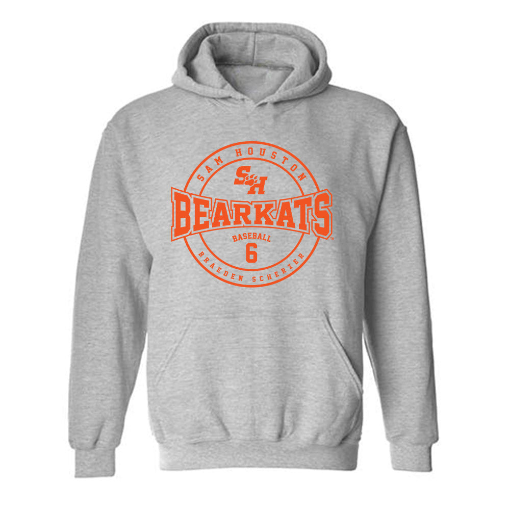 SHSU - NCAA Baseball : Braeden Scherzer - Classic Fashion Shersey Hooded Sweatshirt-0