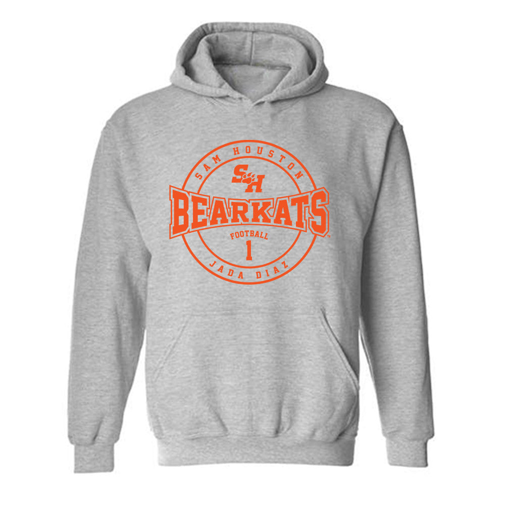 SHSU - NCAA Football : Jada Diaz - Classic Fashion Shersey Hooded Sweatshirt-0