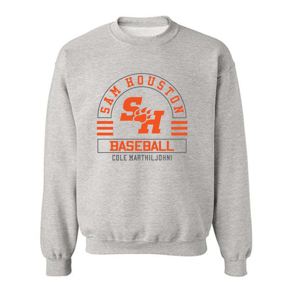 SHSU - NCAA Baseball : Cole Marthiljohni - Classic Fashion Shersey Crewneck Sweatshirt-0